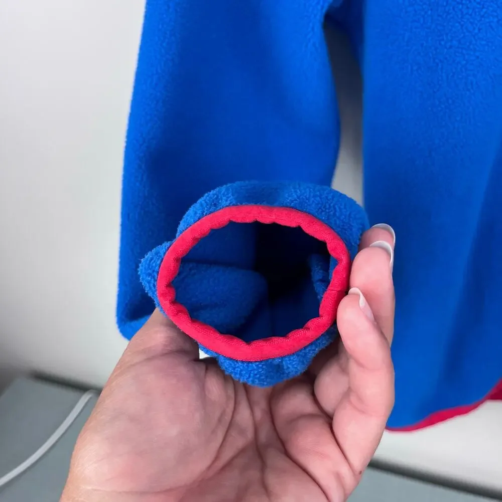 Vineyard Vines Blue Red Fleece Shep Shirt S 8-10